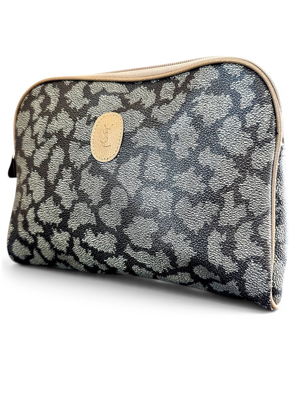 YSL Safari Collection Giraffe Print Clutch